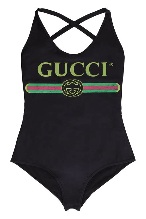 gucci one piece swimsuit black|gucci bikini swimsuit.